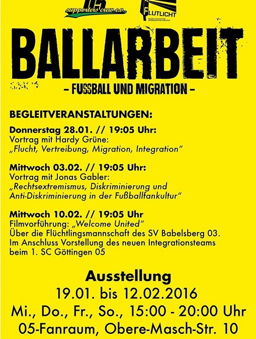 Supporters Crew organisiert Ausstellung in Göttingen
