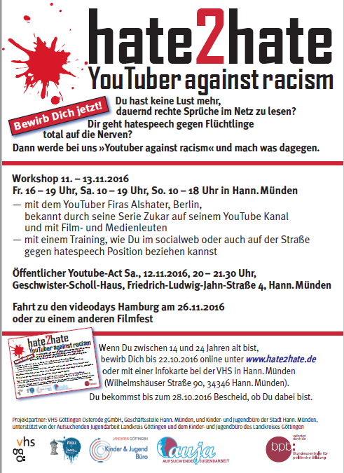 hate2hate – youtuber against racism