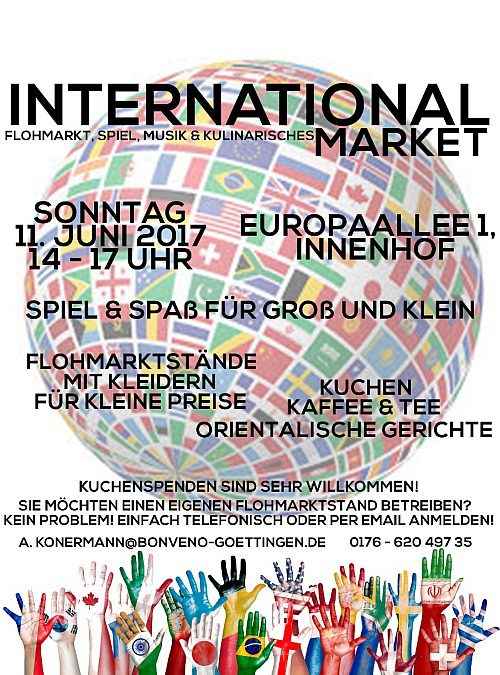 International Market – Flohmarkt, Spiel, Musik & Kulinarisches